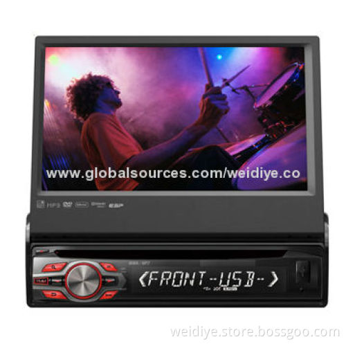 7-inch in-dash 1-DIN telescopic car DVD playerNew